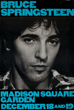 Concert poster from Bruce Springsteen - Madison Square Garden, New York, NY, USA - Dec 18, 1980